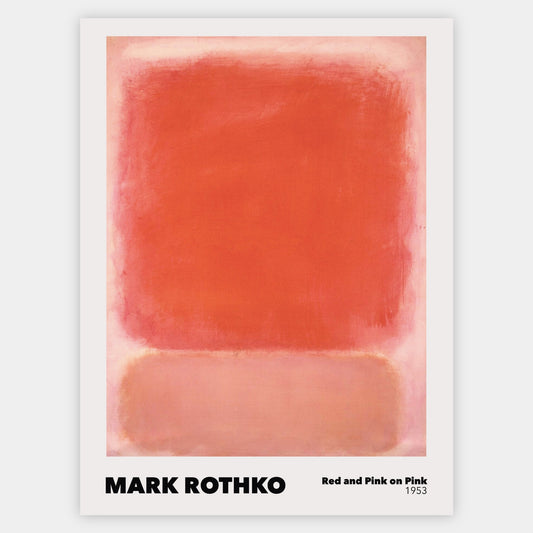 Red and Pink on Pink Poster | Mark Rothko