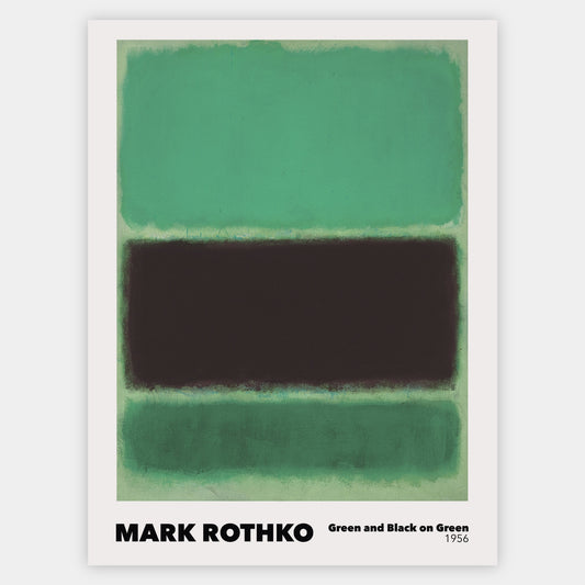 Green and Black on Green Poster | Mark Rothko