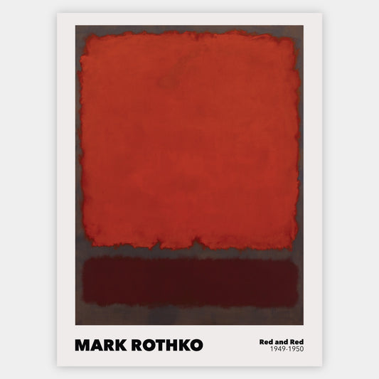 Poster Orange, Red and Red | Mark Rothko
