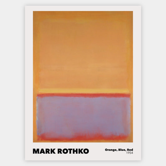 Poster Orange, Blue, Red | Mark Rothko