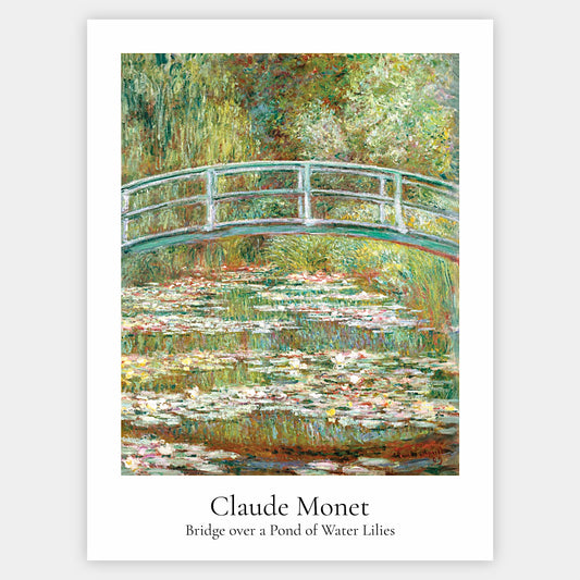 Poster Bridge over a pond with water lilies | Claude Monet