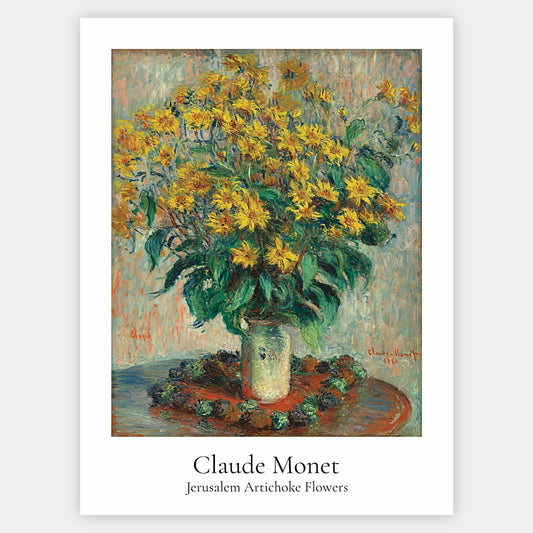 Jerusalem Artichoke Flowers Poster | Claude Monet