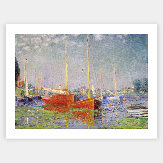 Poster Red Boats at Argenteuil | Claude Monet