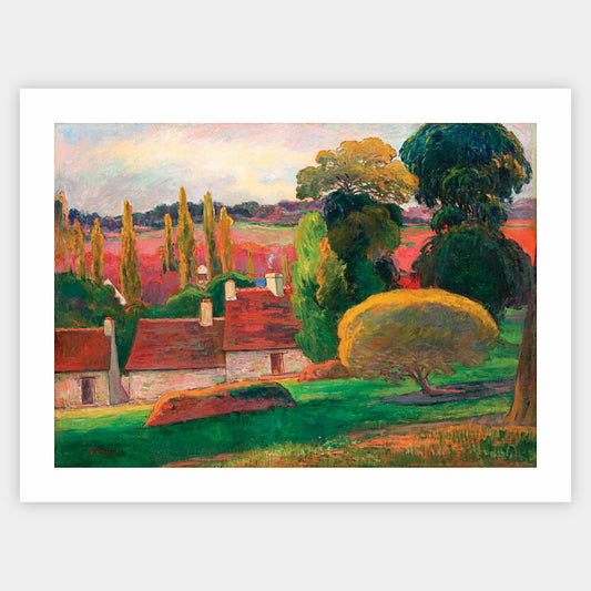 Poster A Farm in Brittany | Paul Gauguin