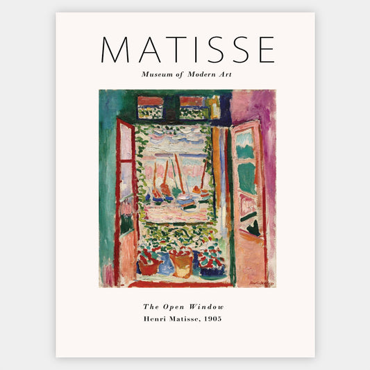 The Open Window Poster | Henri Matisse