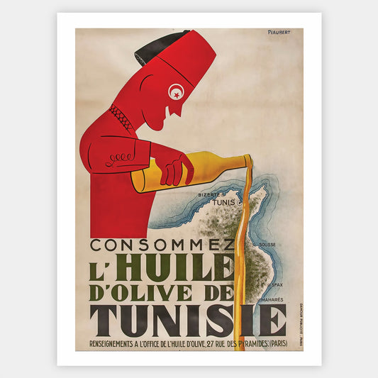 Olive Oil from Tunisia Poster | Jean Piaubert