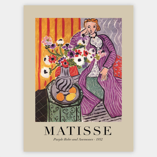 Poster Purple Robe and Anemones 1932 | Henri Matisse