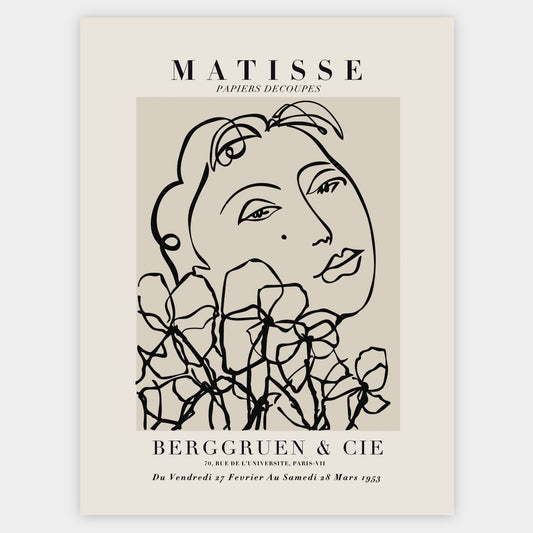 Woman with Flowers Poster | Henri Matisse