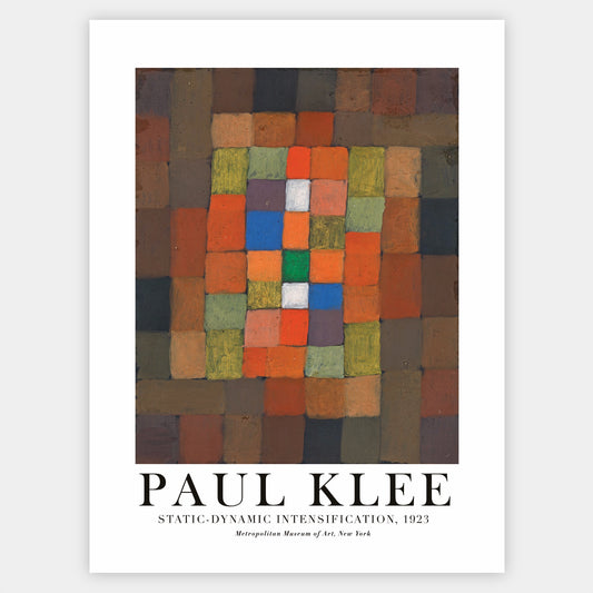 Static-Dynamic Intensification Poster | Paul Klee