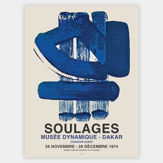 Poster Musee Dynamique | Pierre Soulages