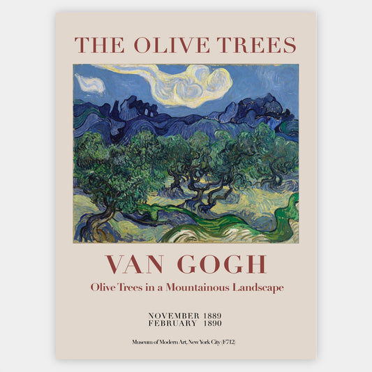 The Olive Trees Poster | Vincent Van Gogh