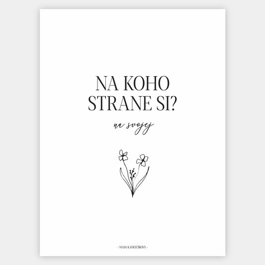 Poster "On Your Side" | Maja Kadlečíková