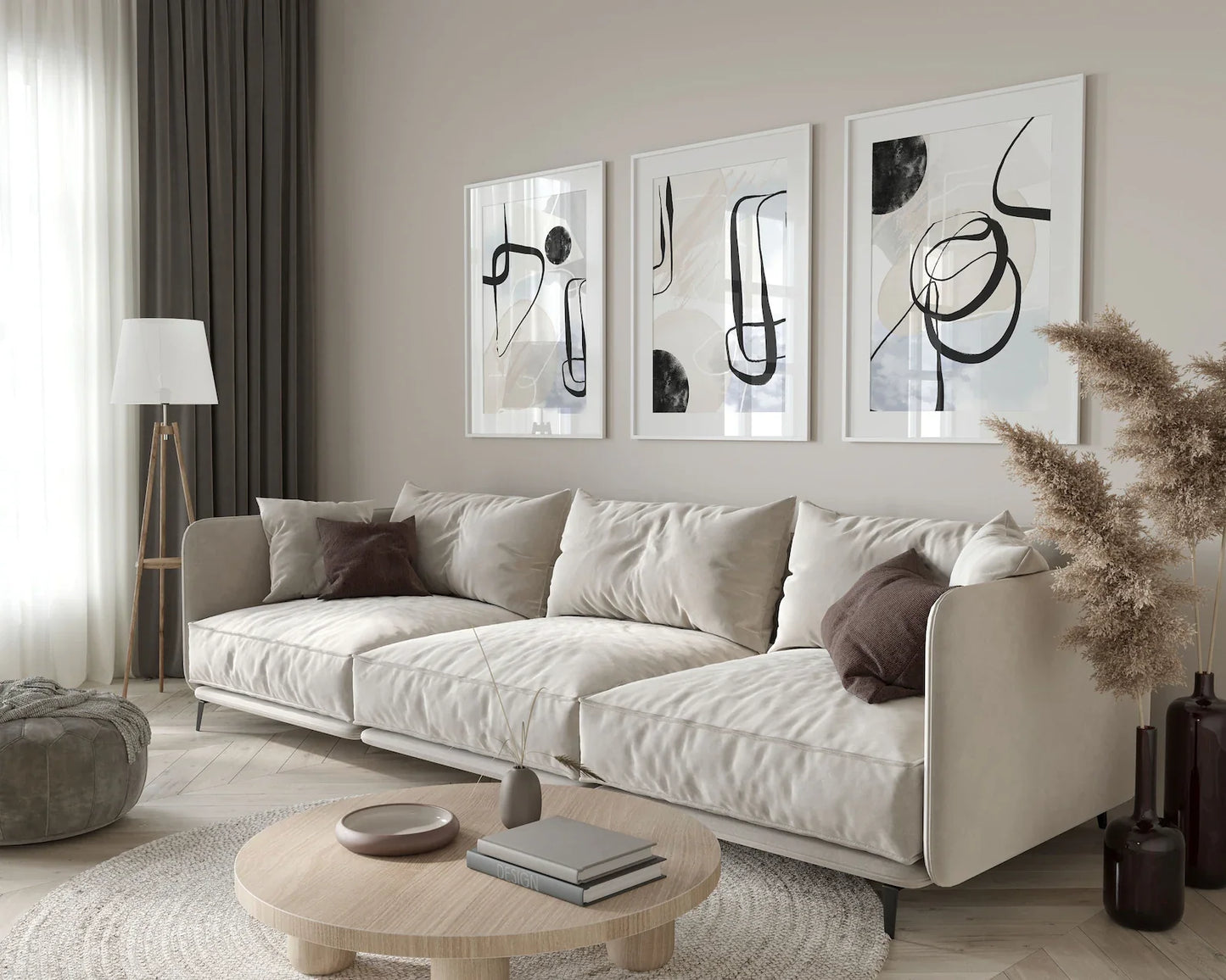 Set of 3 Black Spray posters