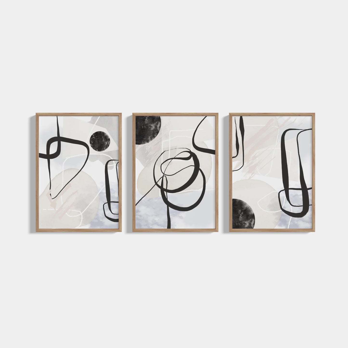 Set of 3 Black Spray posters