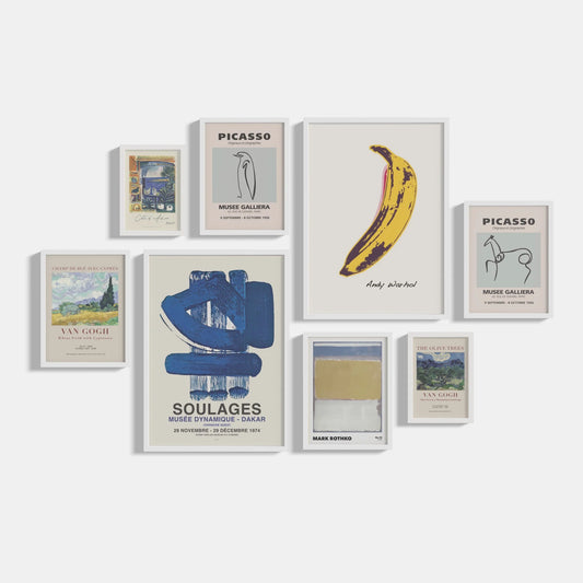 Set of 8 Banana posters