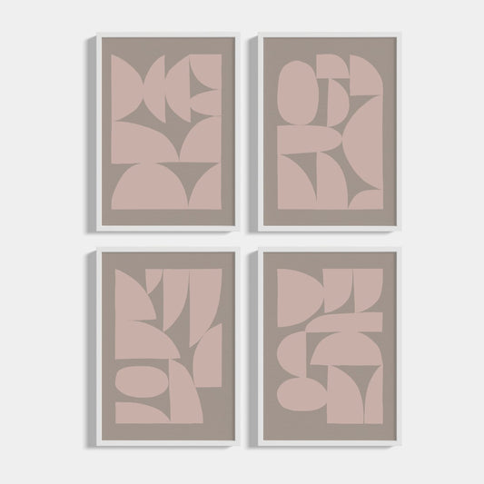 Set of 4 Cardboard posters