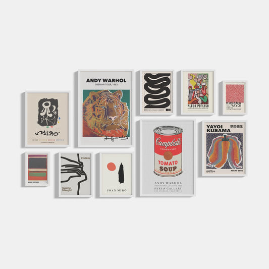 Set of 10 Tiger posters