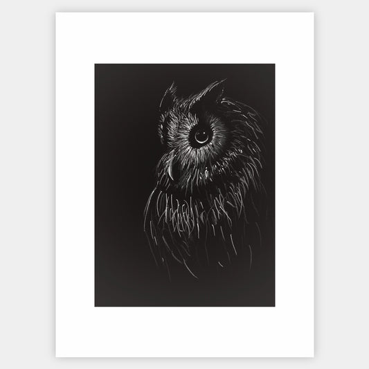 Poster Look into the Darkness - painting