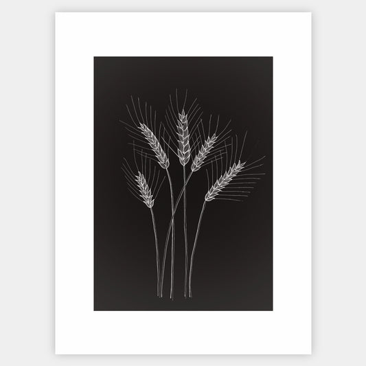 Poster Ripe ears of corn - painting
