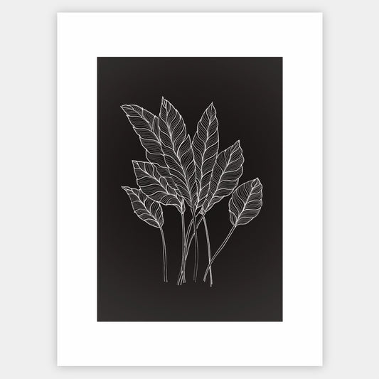 Black Leaves Poster - painting