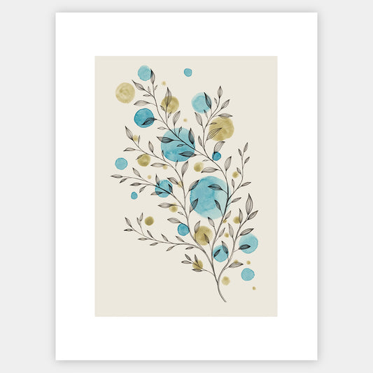 Twig in Blue Poster